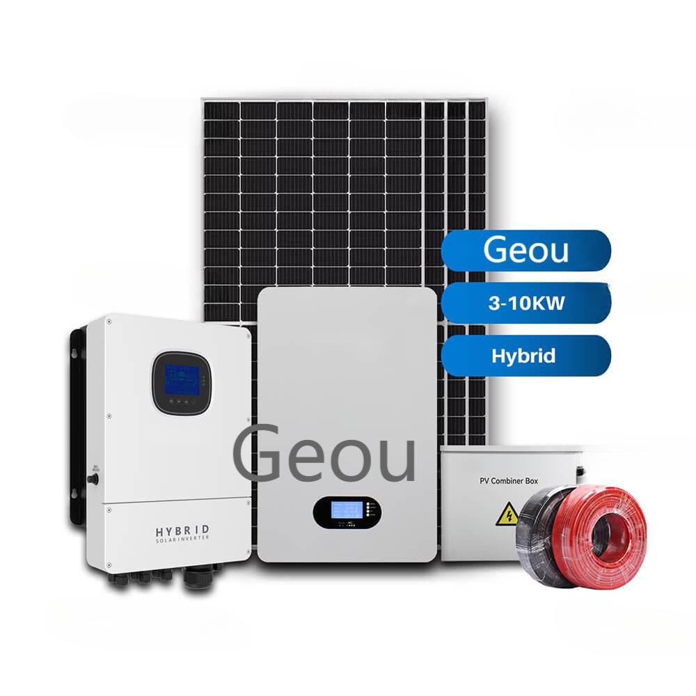 Solar Hybrid Home Energy Storage System on grid off grid - Ge'ou NEW ENERGY